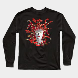 Red snake gorgon Long Sleeve T-Shirt